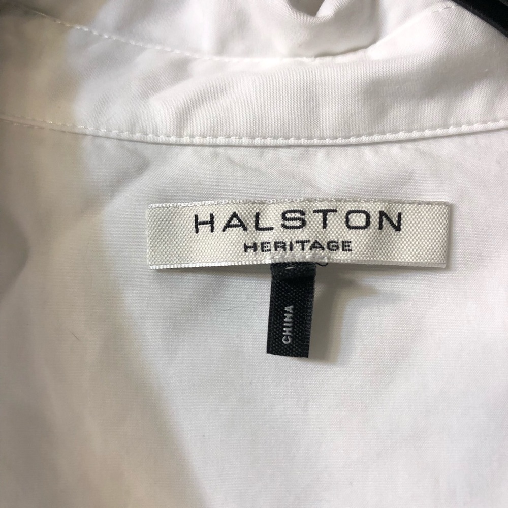 Halston Heritage Wide Cuff Button Front Shirt - image 7
